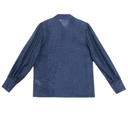 شومیز زنانه برنس مدل دلارا رنگ سرمه ای