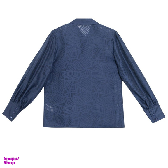 شومیز زنانه برنس مدل دلارا رنگ سرمه ای