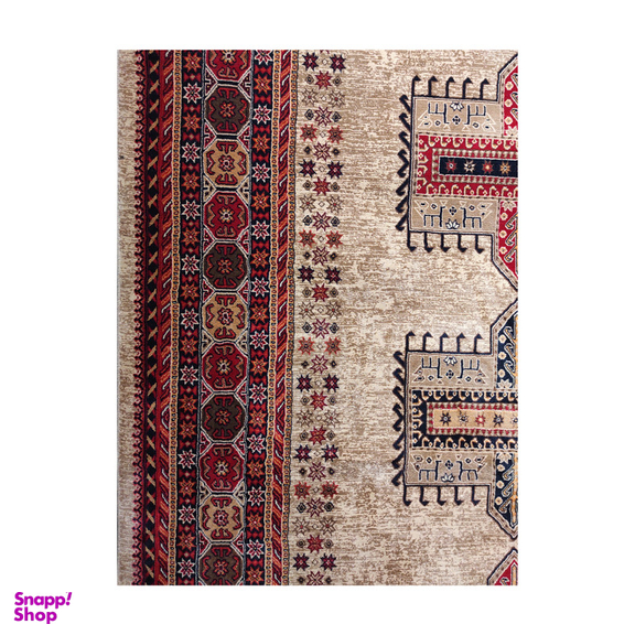 فرش ماشینی فرش بزرگمهر کد 78005 زمینه گندمی