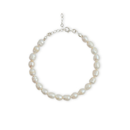 دستبند نقره زنانه مدل مروارید کد 017