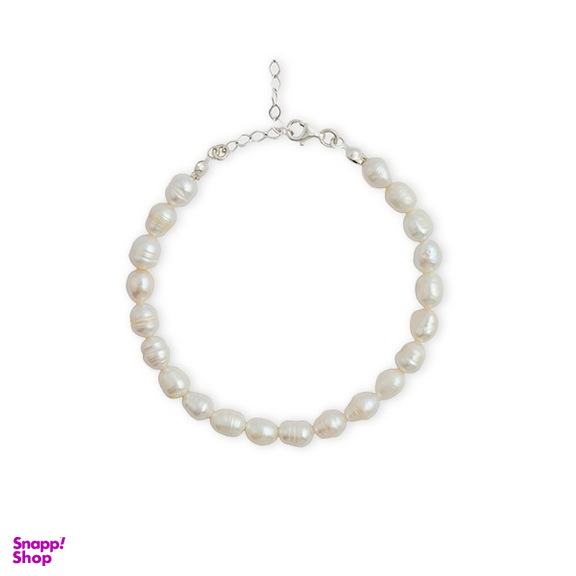 دستبند نقره زنانه مدل مروارید کد 017