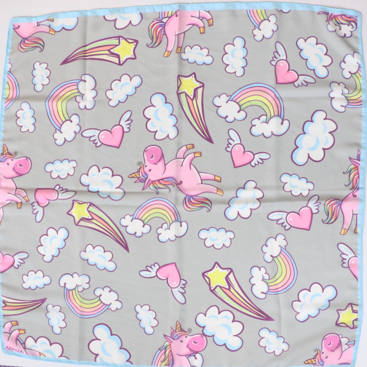 بیبی اسکارف دخترانه طرح یونیکورن کد 1045