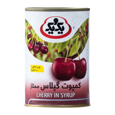 کمپوت گیلاس یک و یک وزن ۴۱۰ گرم