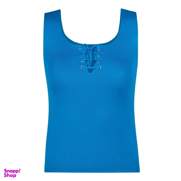 تاپ بافت زنانه مدل GD-o-17163432 رنگ آبی