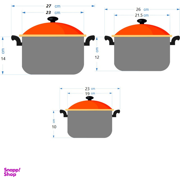 سرویس قابلمه 6 پارچه مدل تاپ کد 2022