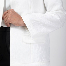 کت زنانه برنس مدل آلاله رنگ شیری