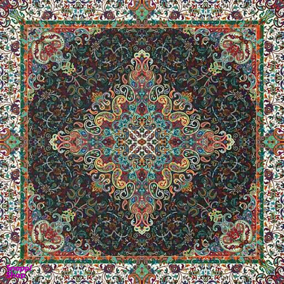 ست 5 تکه ترمه رومیزی ترمه حسینی مدل سورنا کد 1215