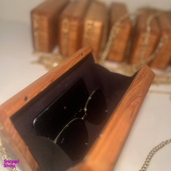 کیف دستی زنانه مدل چوبی کد TK