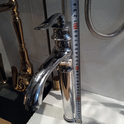 شیر روشویی اهرمی مدل بامبو پایه بلند کد 0038