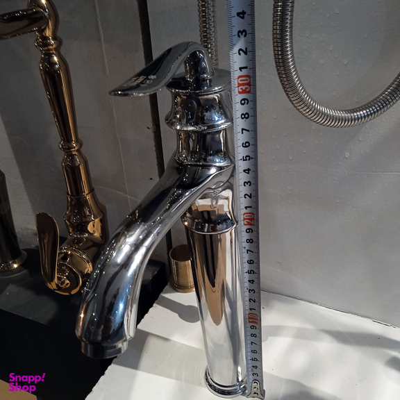 شیر روشویی اهرمی مدل بامبو پایه بلند کد 0038