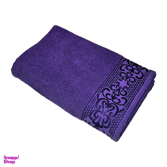 حوله حمام دنیز طرح پیچک سایز 100×155 سانتی متر