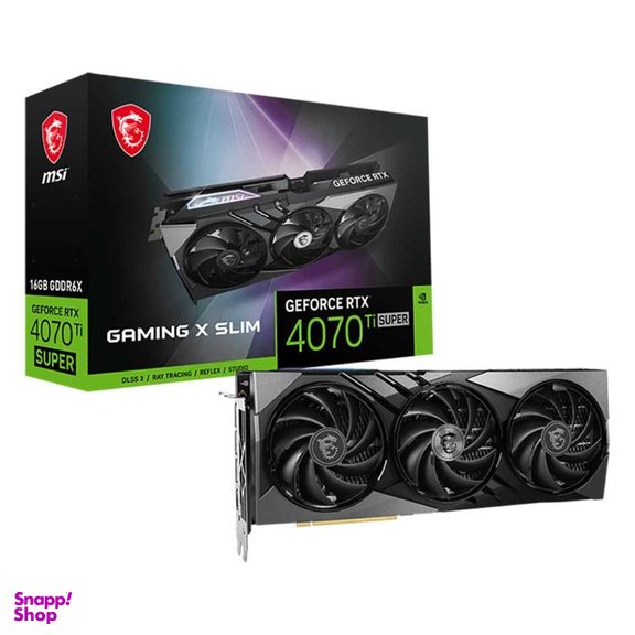 کارت گرافیک مخصوص بازی ام اس آی مدل RTX 4070 Ti SUPER GAMING X SLIM 16GB