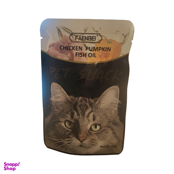 پوچ گربه فنبی طعم مرغ، کدو تنبل و روغن ماهی وزن 85 گرم