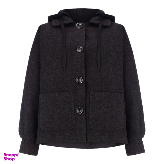 پالتو زنانه السانا مدل فرتاک کد 236901 رنگ مشکی