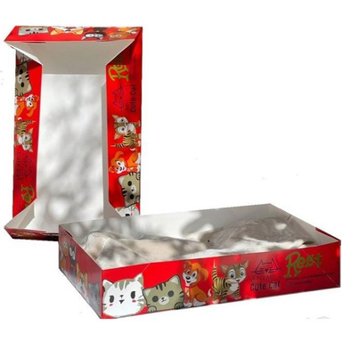 ظرف خاک گربه 2 کاره مسافرتی یکبار مصرف مدل A nimal Cute Box کد 4568 بسته 10 عددی