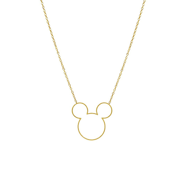 گردنبند طلا 18 عیار زنانه زنجیر حلقه ای فلامینگو گلد گالری لیبرا مدل میکی