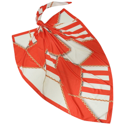 روسری زنانه آنالیا مدل ابریشم دست دوز طرح زنجیری کلاسیک کد ana-2821