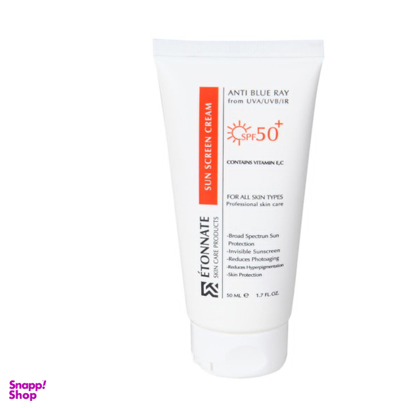 کرم ضد آفتاب بی رنگ ایتونانت مدل +SPF50 حجم 50 میلی‌لیتر