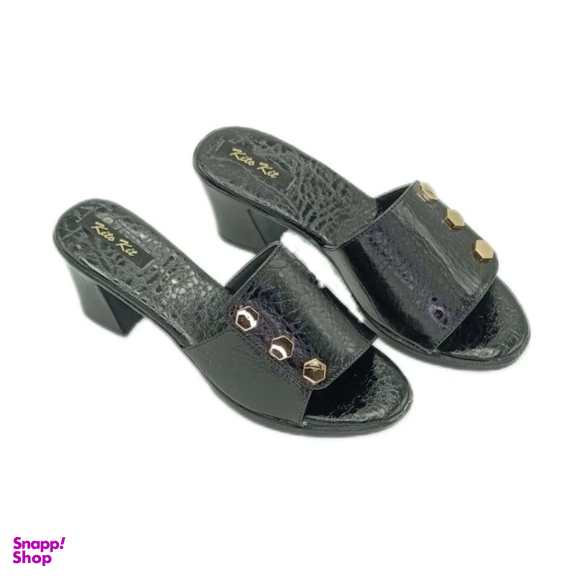 صندل زنانه کیتو تک مدل آتریسا نیم لژ رنگ مشکی