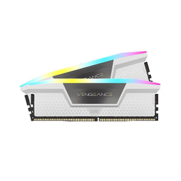 رم دکستاپ کورسیر مدلVengeance RGB DDR5 32GB Dual 5200MHz ظرفیت ۳۲ گیگابایت رنگ سفید