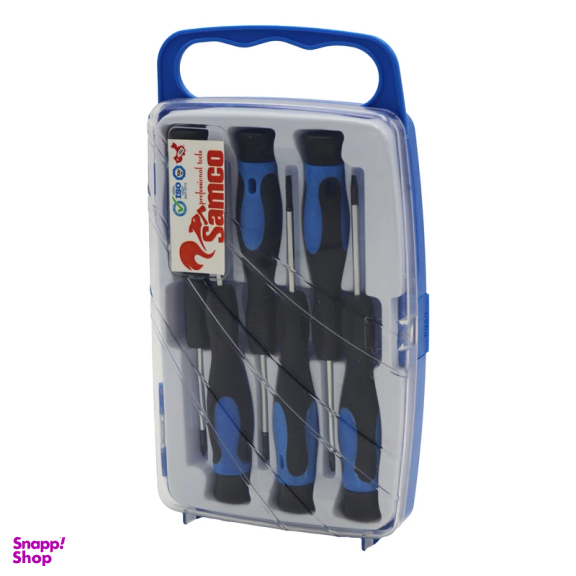 پیچ گوشتی موبایلی سامکو مدل دوسو و چهارسو کد YP-HERFEEI-SHS-15S0016VT مجموعه 6 عددی