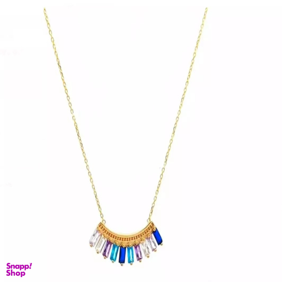 گردنبند طلا 18 عیار زنانه گالری ابرا طرح تلالو کد A35