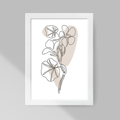 تابلو صبا طرح مدل مینیمال گل کد 2740w