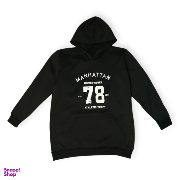 هودی زنانه اسپرت Manhattan مدل MG کد 781 رنگ مشکی