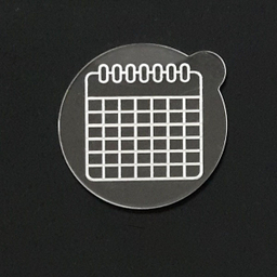 استامپ برجسته تزیین فوندانت مدل تقویم