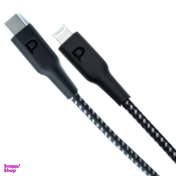 کابل فست شارژ Type-C به لایتنینگ پاورولوژی مدل PCAB006BK طول 0.3 متر