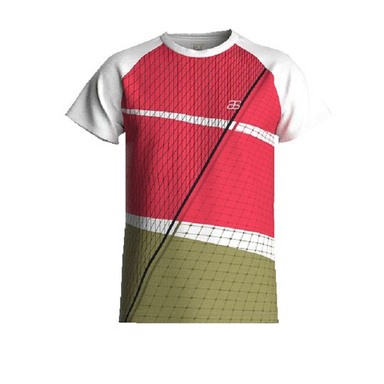 تیشرت ورزشی مردانه کد SM رنگ سفید قرمز