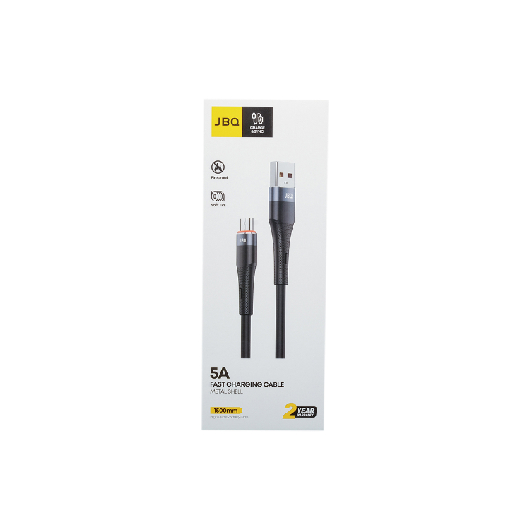 کابل تبدیل USB به MicroUSB جی بی کیو مدل CA-510 m طول 1.5 متر