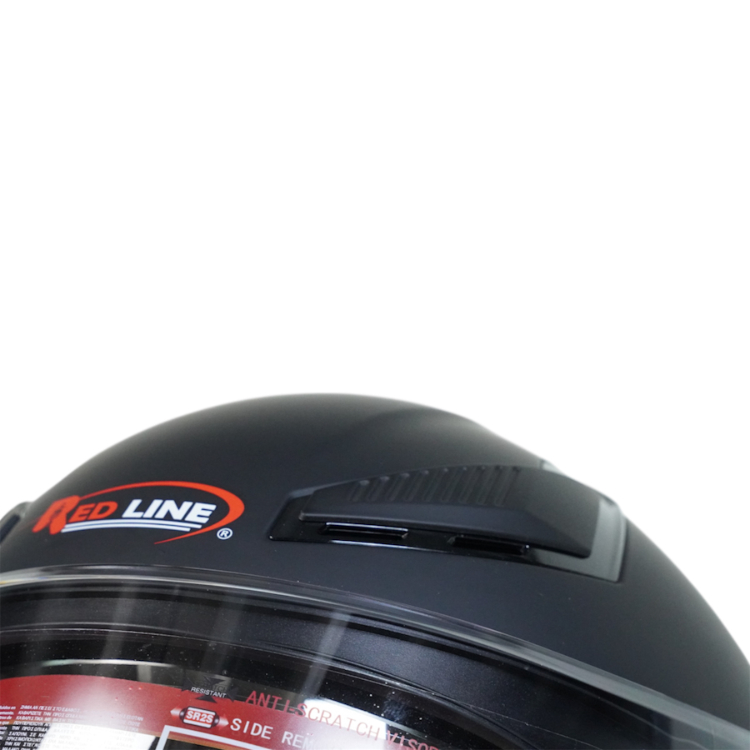 کلاه کاسکت فک متحرک رد لاین کد 960 رنگ مشکی مات به همراه کاور