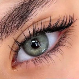 لنز رنگی هرا مدل IIC33 شماره 128 رنگ سبز خاکستری طبیعی