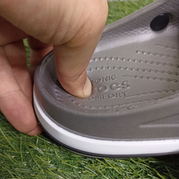 دمپایی مردانه طرح کراکس رنگ خاکستری