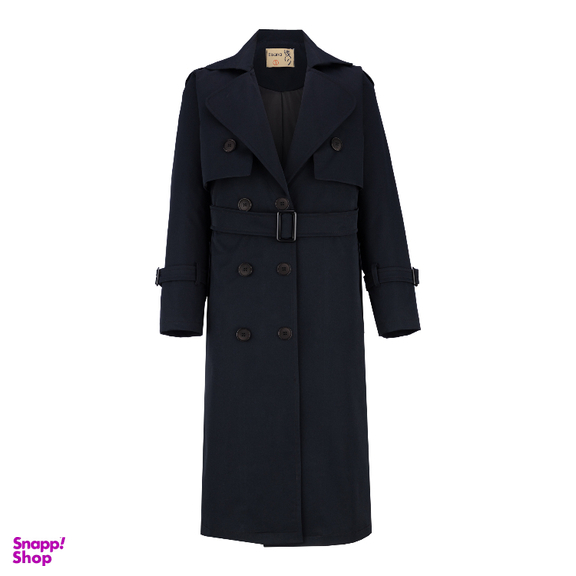 بارانی زنانه السانا مدل شایگان کد 229328 رنگ سرمه ای