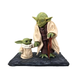 مجسمه مدل یودا و گروگو سایز 18 سانتی متر