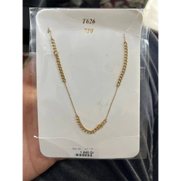 گردنبند طلا 18 عیار زنانه طرح ریز بافت کارتیر کد 698623