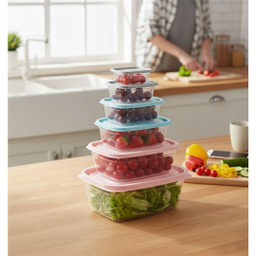 ظرف نگهدارنده نورینو مدل آسو کد 004 مجموعه 6 عددی