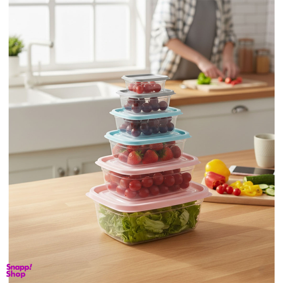 ظرف نگهدارنده نورینو مدل آسو کد 004 مجموعه 6 عددی