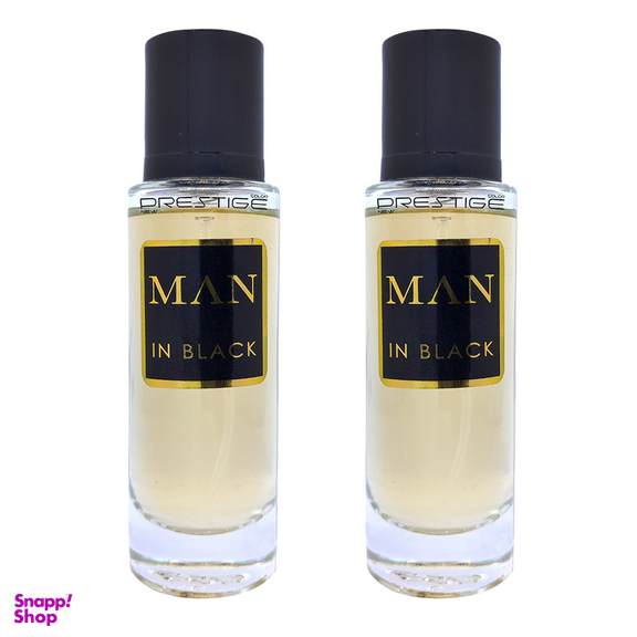 عطر جیبی مردانه نیو پرستیژ کالر مدل Bvlgari In Black حجم 35 میلی لیتر بسته 2 عددی