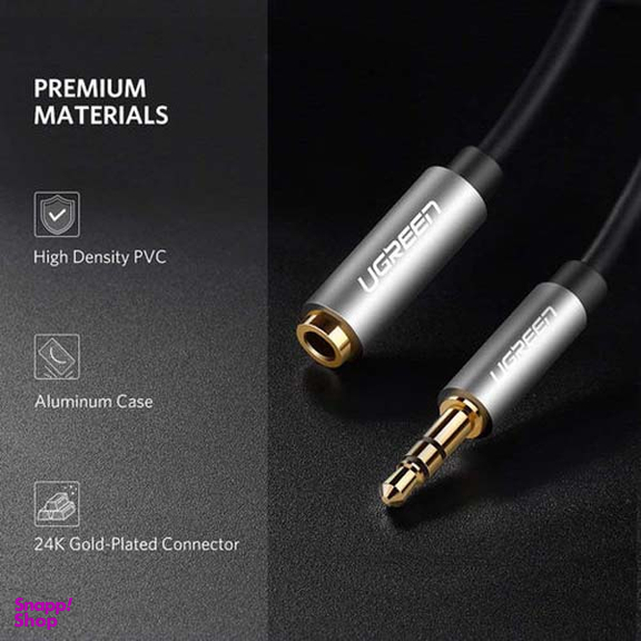 کابل افزایش صدا AUX Jack 3.5mm یوگرین کد AV118 طول 3 متر