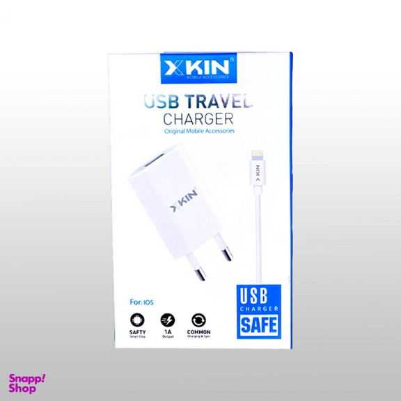 شارژر دیواری ایکس کین کد XK-05 به همراه کابل USB به Lightning