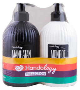 مایع دستشویی هندولوژی مدل manhatan monroe حجم 470 میلی لیتر مجموعه 2 عددی