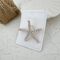 گل سینه زنانه مدل ستاره دریایی کد G4062