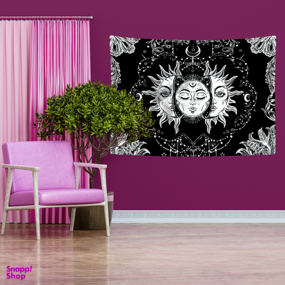 پوستر پارچه ای دیواری کد 1001 رنگ مشکی