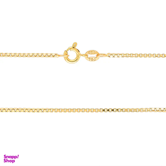 زنجیر 18 عیار طلا زنانه میلی گالری مدل سپاهان طرح ونیزی کد MT853