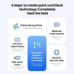 پنکه دستی ای آی سو لاو مدل F15 ظرفیت 4000 میلی آمپر ساعت