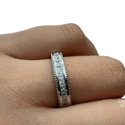 حلقه نقره 925 عیار زنانه طرح نگین کد reo13016