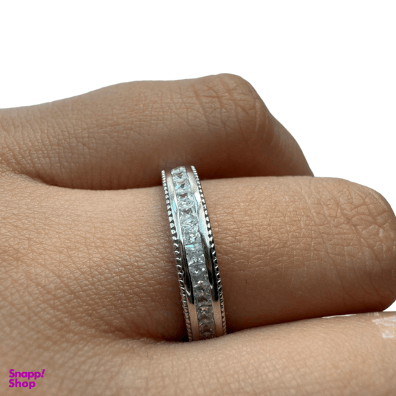 حلقه نقره 925 عیار زنانه طرح نگین کد reo13016